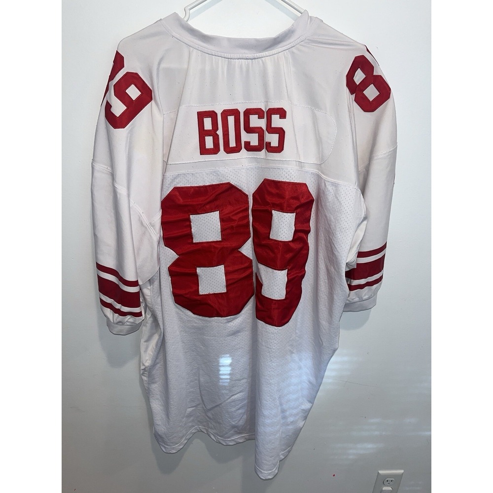 Vintage Kevin Boss New York Giants Stitched NFL Reebok Jersey Size 58 Red White